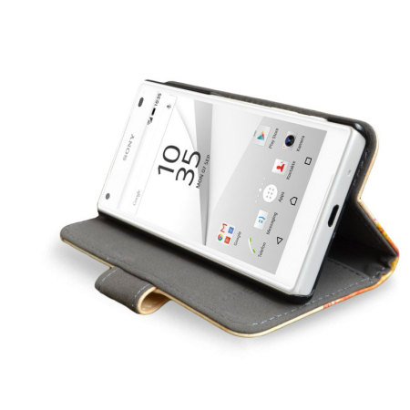 Funda Sony Xperia Z5 Compact Create and Case con Tapa y Soporte - León