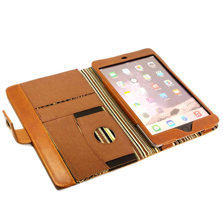 Tuff-Luv Alston Craig Vintage Leather iPad Mini 4 Case - Brown