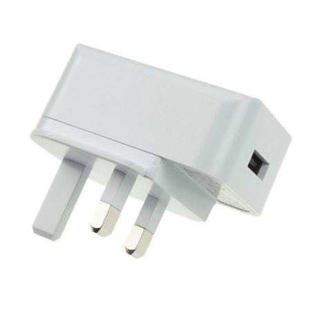 Kit High Power 2.1A USB Mains Charger - White