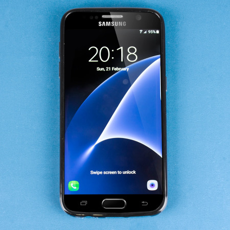 FlexiShield Samsung Galaxy S7 Gel Deksel - Sort