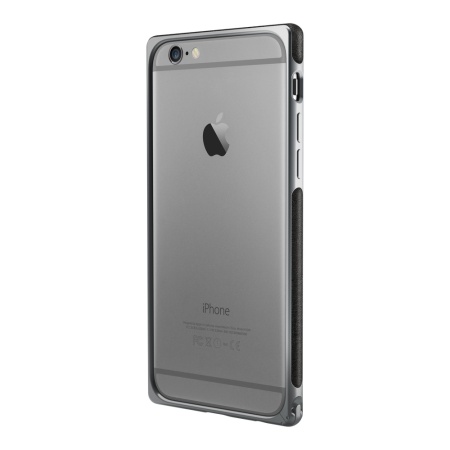 Adopted Frame Aluminium Leather iPhone 6S / 6 Bumper Case - Grey