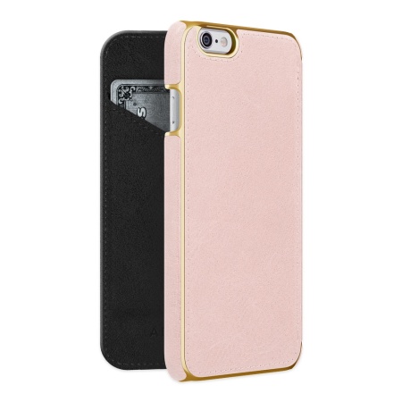 Adopted Leather Folio iPhone 6S Plus / 6 Plus Wallet Case - Pink