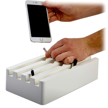 Charge Pit 6-Port Universal Charging Station - ArcticWhite