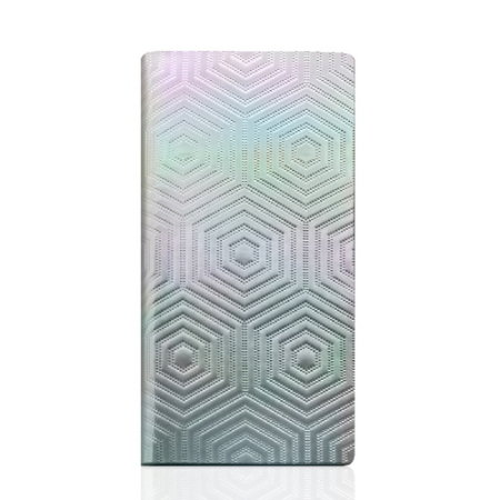 SLG Hologram Genuine Leather iPhone 6S / 6 Wallet Case - Silver