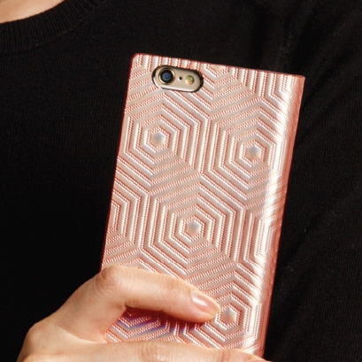 SLG Hologram Leather iPhone 6S Plus / 6 Plus Wallet Case - Rose Gold