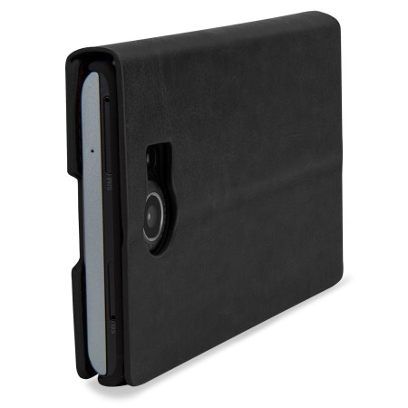Olixar Leather-Style BlackBerry Priv Wallet Case Schwarz