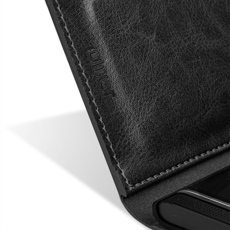 Olixar Leather-Style BlackBerry Priv Wallet Stand Case - Black