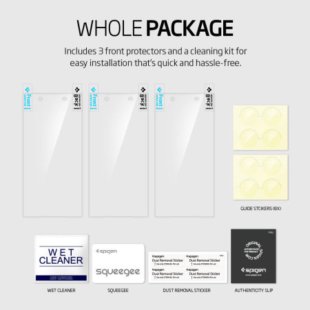 Protections d'écran Sony Xperia Z5 Spigen Steinheil Crystal -Pack de 3