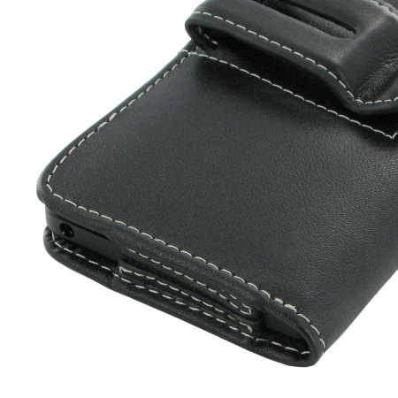 PDair Horizontal Leather Pouch für Lumia 950 in Schwarz