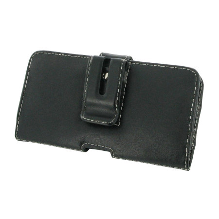 PDair Horizontal Leather Lumia 950 XL Pouch Case - Black