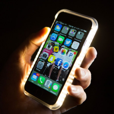 Coque iPhone 6S / 6 Lumee Selfie Light – Noire