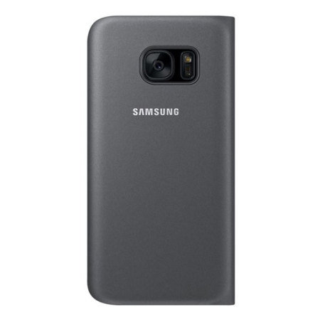 Flip Wallet Cover Officielle Samsung Galaxy S7 Edge - Noire