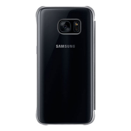 Official Samsung Galaxy S7 Clear View Cover Suojakotelo - Musta