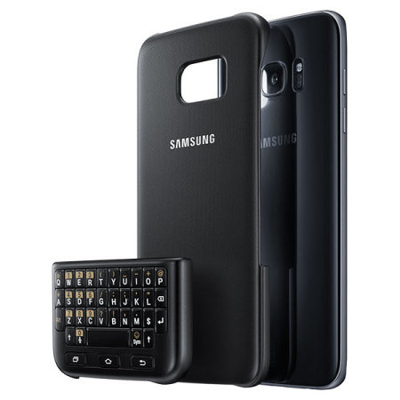 Official Samsung Galaxy S7 Edge QWERTY Keyboard Cover - Black