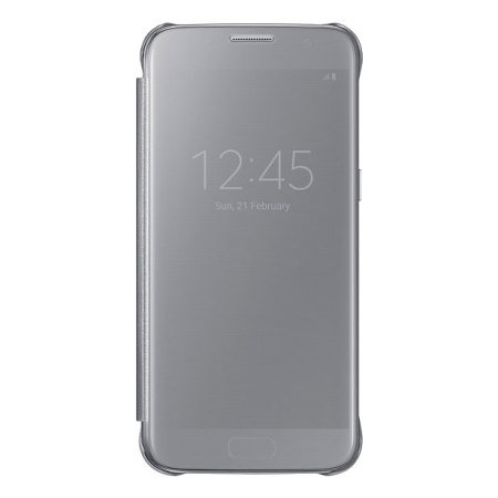 Official Samsung Galaxy S7 Clear View Cover Suojakotelo - Hopea
