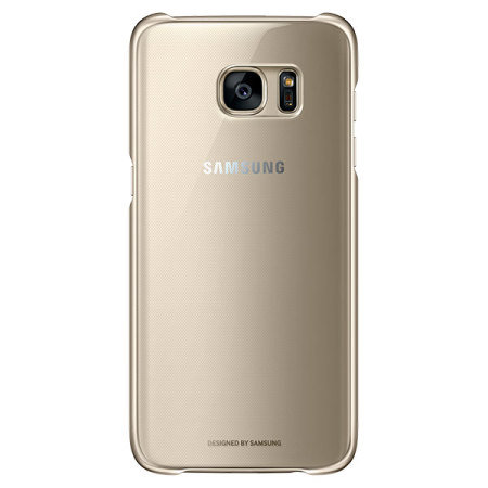 Officiele Samsung Galaxy S7 Edge Clear Cover - Goud