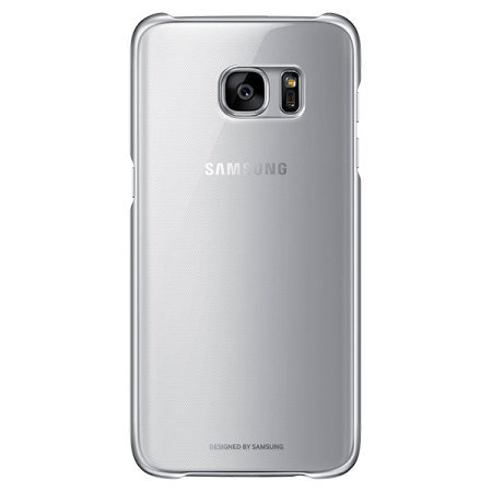 Funda Official Samsung Galaxy S7 Edge Clear Cover - Plata