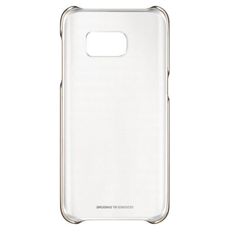 Official Samsung Galaxy S7 Clear Cover Suojakotelo - Kulta
