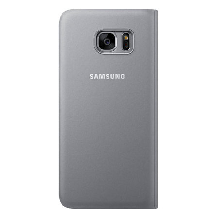 Official Samsung Galaxy S7 Edge S View Fodral - Silver