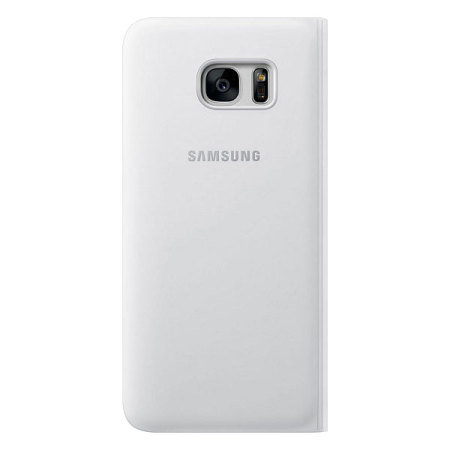 Funda oficial Samsung Galaxy S7 Edge S-View Cover - Blanca