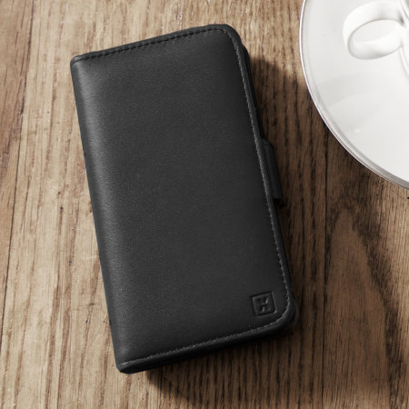 Olixar Genuine Leather Samsung Galaxy S7 Wallet Case - Black