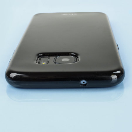 FlexiShield Samsung Galaxy S7 Edge Gel Case - Solide Zwart