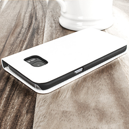 Olixar leren-stijl Samsung Galaxy S7 Wallet Case - Wit