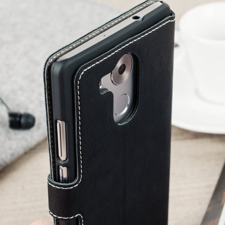 Olixar Low Profile Huawei Mate 8 Wallet Case Tasche in Schwarz
