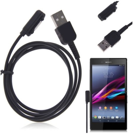 Official Sony Xperia Z3/Z2/Z1 Magnetic Charging Cable - Black