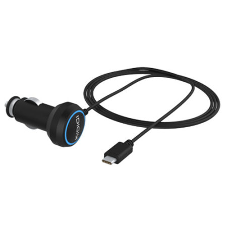Kidigi Universal USB-C Car Charger for Smartphones and Tablets - Black