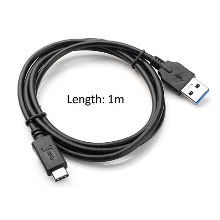 Olixar USB-C Nexus 6P Charging Cable - Black 1m