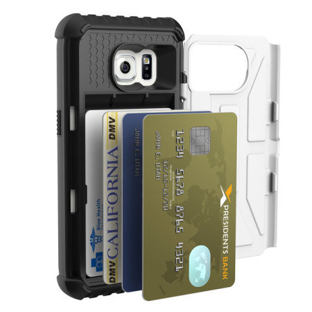 UAG Samsung Galaxy S7 Protective Card Case - White / Black