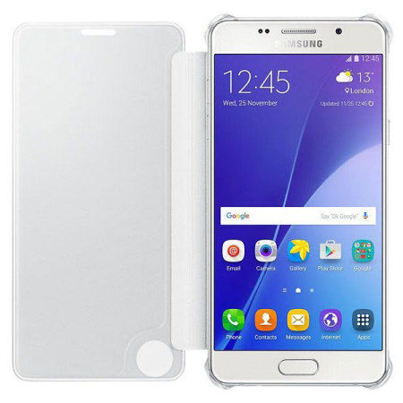 Officiële Samsung Galaxy A5 2016 Clear View Cover - Zilver
