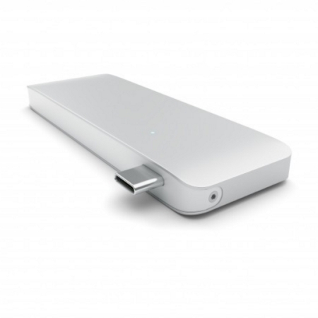 Satechi USB-C Adapter & Hub med USB Laddningsportar - Silver
