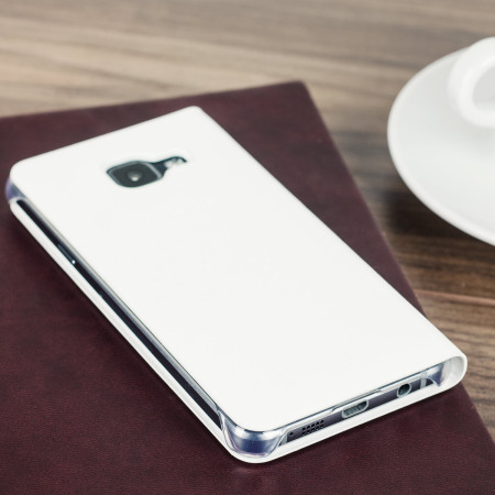 Original Galaxy A3 2016 Tasche Flip Wallet Cover in Weiß