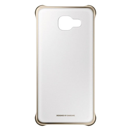 Original Samsung Galaxy A3 2016 Clear Cover Case in Gold