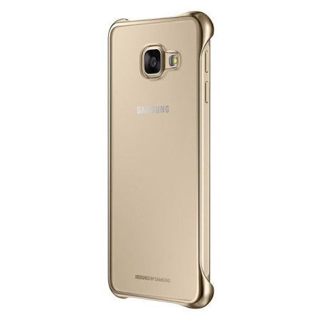 Funda Oficial Samsung Galaxy A3 2016 Clear Cover - Dorada