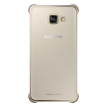 Funda Oficial Samsung Galaxy A3 2016 Clear Cover - Dorada