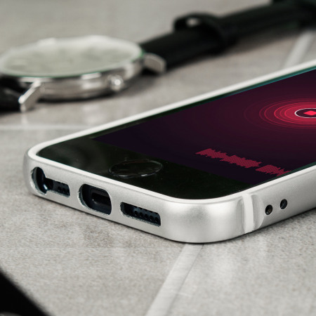X-Doria Bump Gear Plus iPhone SE Aluminium Bumper Case - Silver