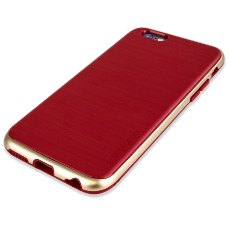 Motomo Ino Line Infinity iPhone 6S / 6 Case - Iron Red / Gold