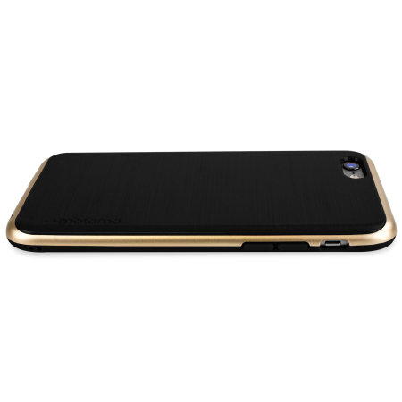 Coque iPhone 6S / 6 Motomo Ino Line Infinity - Noire Goudron / Or