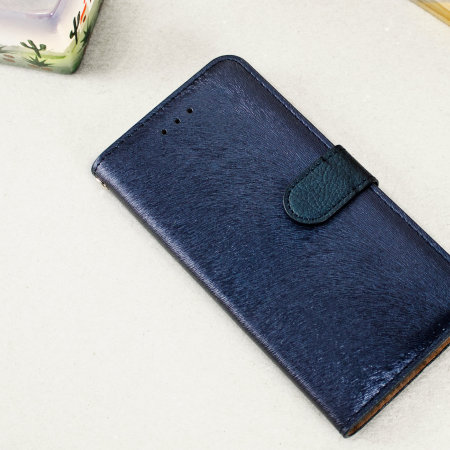 Hansmare Calf iPhone 6S / 6 Wallet Case - Navy