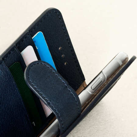Hansmare Calf iPhone 6S / 6 Wallet Case - Navy