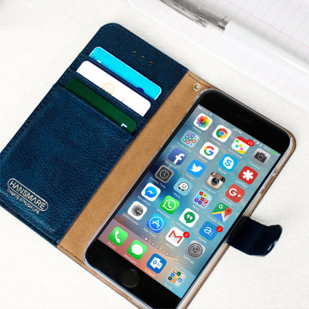 Hansmare Calf iPhone 6S / 6 Plånboksfodral - Mörkblå
