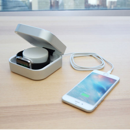 Amber Apple Watch Charging Case & USB Power Bank