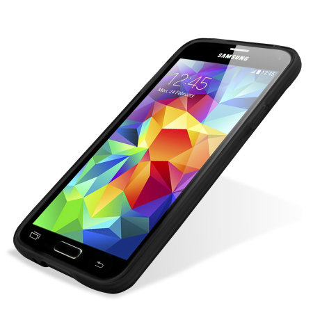 FlexiShield Case Samsung Galaxy S5 Mini Hülle in Solid Schwarz