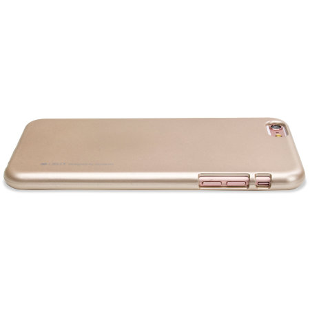 Mercury Metallic Silicone Finish Hard Case iPhone 6S / 6 Plus - Gold