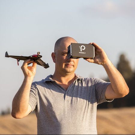 PowerUp FPV - Paper Plane With Live Streaming VR Controlled Headset