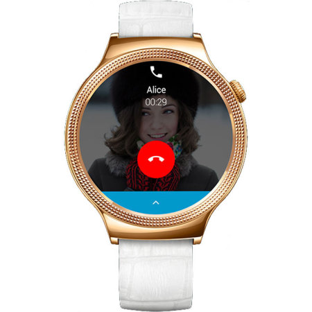 Huawei Elegant Watch para Android e iOS - Correa de Cuero Blanca