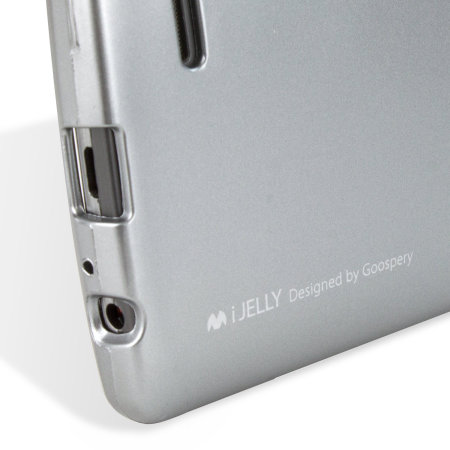 Mercury Goospery iJelly LG G3 Gel Case Hülle Metallic Silber